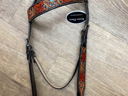 HEADSTALL: DARK OIL BLUE INLAY For Discount