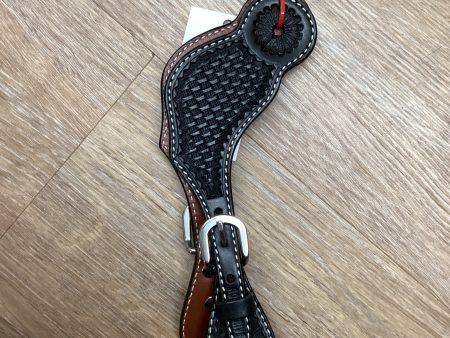 SPUR STRAPS: BLACK BASKETWEAVE For Cheap