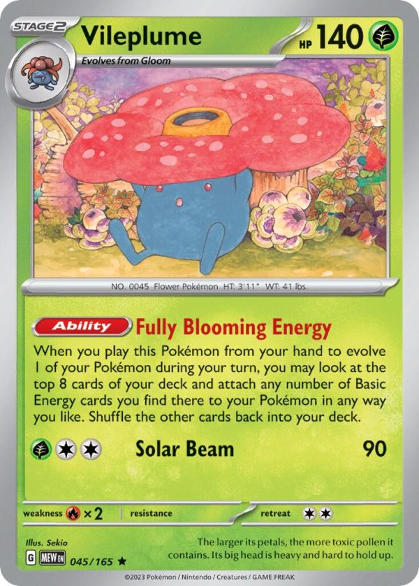 Vileplume (045 165) (Theme Deck Exclusive) [Scarlet & Violet 151] Cheap