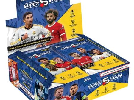 Topps | Topps UCC Superstars 23 24 - Full Box- 24 Sobres de UEFA Superstars 2024 Online Sale