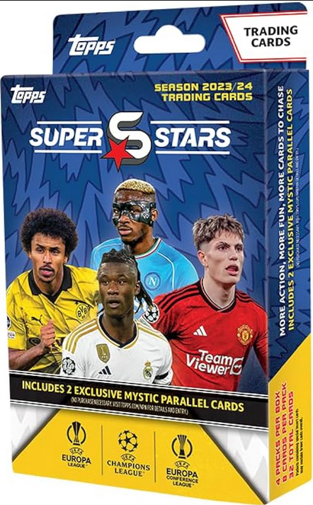 Topps | Topps UCC Superstars 23 24 - Hanger Pack - 4 Sobres de UEFA Superstars 2024 For Discount