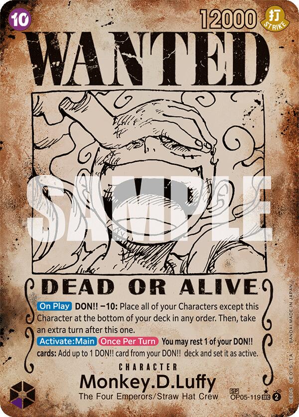 Monkey.D.Luffy (Wanted Poster) [Emperors in the New World] For Sale