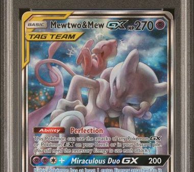 Mewtwo & Mew GX SM191 Sun & Moon: Black Star Promos PSA 10 94029859 Online Sale