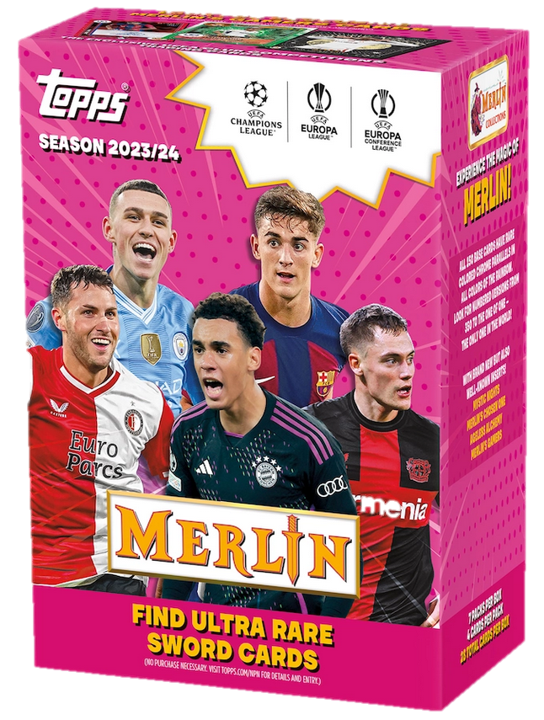 Topps | Topps 2023 24 UCC Merlin - 7 Sobres - Value Box For Sale