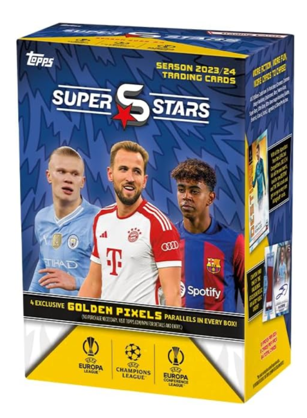 Topps | Topps UCC Superstars 23 24 - Value Box - 8 Sobres de UEFA Superstars 2024 For Discount