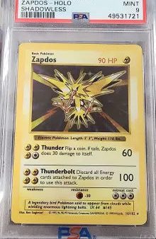 Zapdos 16 102 Base Set Shadowless PSA 9 49531721 Cheap