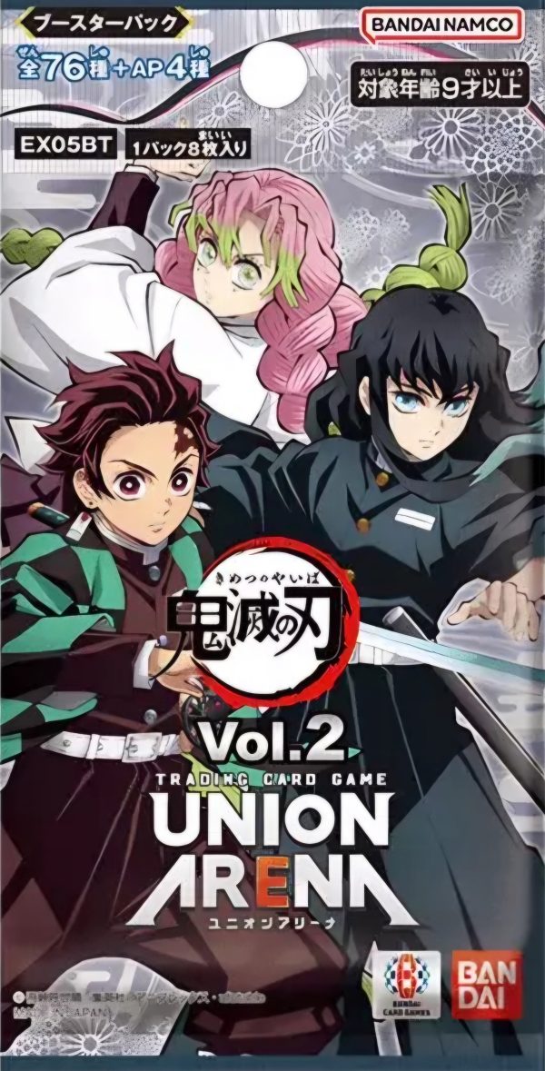 Union Arena | Sobres de Kimetsu no Yaiba Demon Slayer vol.2 Japonés 2024 For Sale