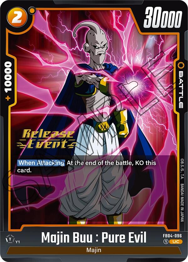 Majin Buu : Pure Evil [Ultra Limit Release Event Cards] For Sale