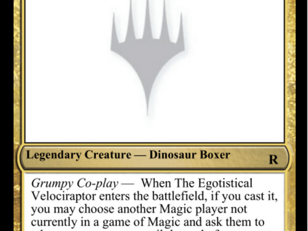 The Egotistical Velociraptor [Mystery Booster 2 Playtest Cards] Online