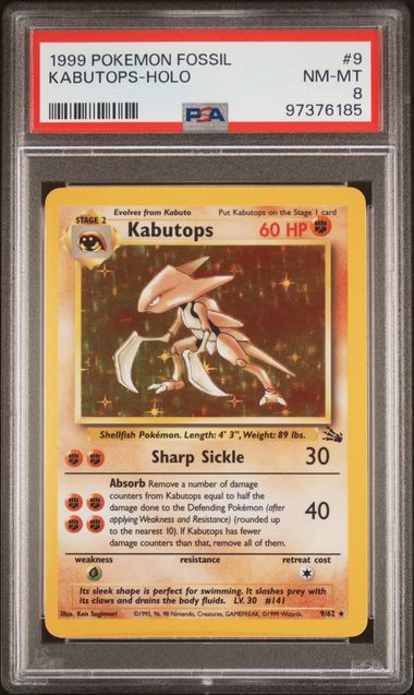 Kabutops 9 62 Fossil PSA 8 97376185 Online Hot Sale