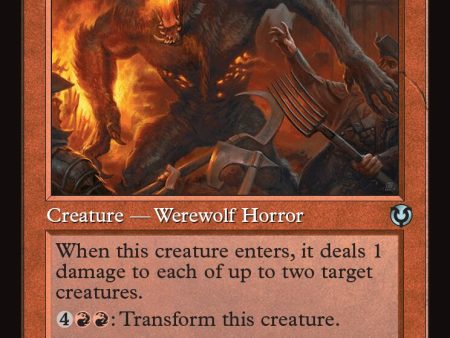 Smoldering Werewolf    Erupting Dreadwolf (Retro Frame) [Innistrad Remastered] For Sale