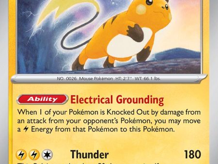 Raichu (019 091) (Theme Deck Exclusive) [Scarlet & Violet: Paldean Fates] Cheap