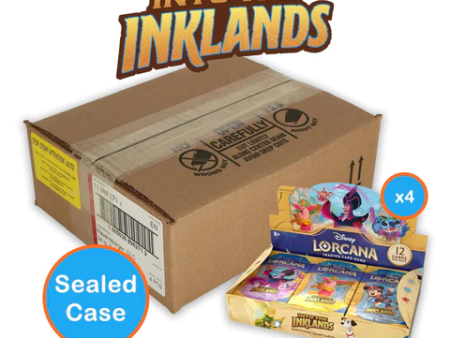 Disney | Case de 4 Cajas de 24 Sobres Lorcana Into The Inklands Inglés 2024 Cheap