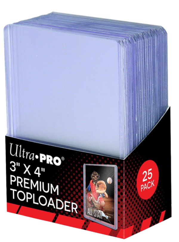 Ultra Pro | 25 Toploaders 3x4  Premium Clear Online Sale