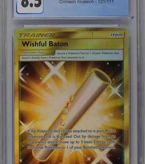 Wishful Baton 121 111 Sun & Moon: Crimson Invasion CGC 8.5 3795142014 Sale