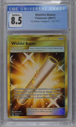 Wishful Baton 121 111 Sun & Moon: Crimson Invasion CGC 8.5 3795142014 Sale