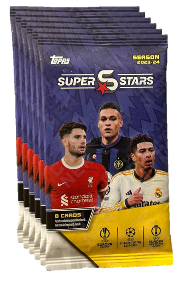 Topps | Topps UCC Superstars 23 24 - 6 Sobres de UEFA Superstars 2024 Supply