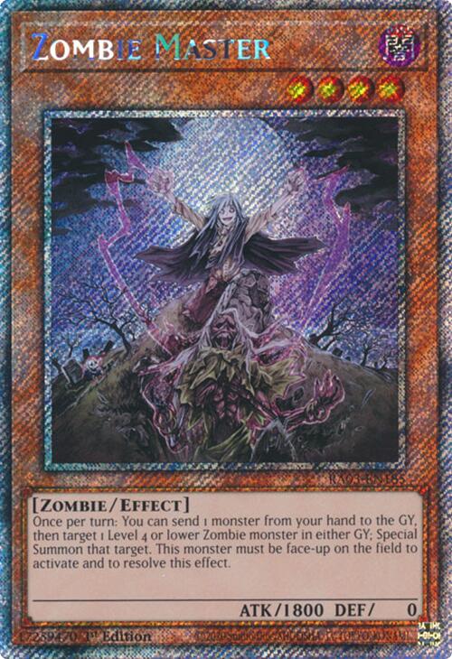 Zombie Master (Platinum Secret Rare) [RA03-EN185] Platinum Secret Rare Fashion