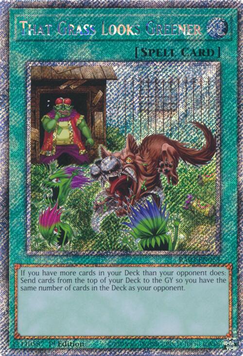 That Grass Looks Greener (Platinum Secret Rare) [RA03-EN063] Platinum Secret Rare on Sale