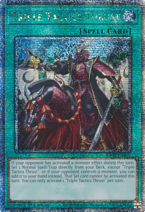 Triple Tactics Thrust (Quarter Century Secret Rare) [RA03-EN072] Quarter Century Secret Rare Sale