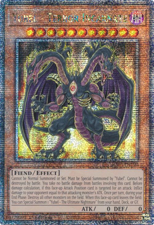 Yubel - Terror Incarnate (Quarter Century Secret Rare) [RA03-EN190] Quarter Century Secret Rare Hot on Sale