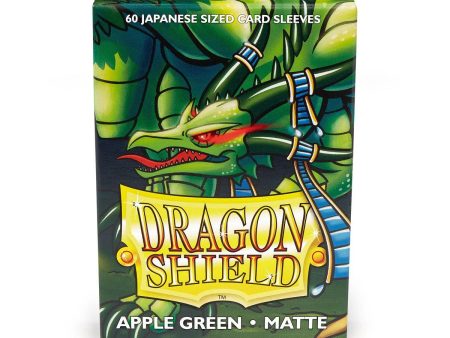 Dragon Shield: Japanese Size 60ct Sleeves - Apple Green (Matte) on Sale