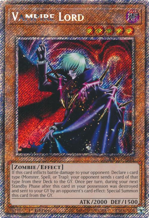 Vampire Lord (Platinum Secret Rare) [RA03-EN128] Platinum Secret Rare For Sale