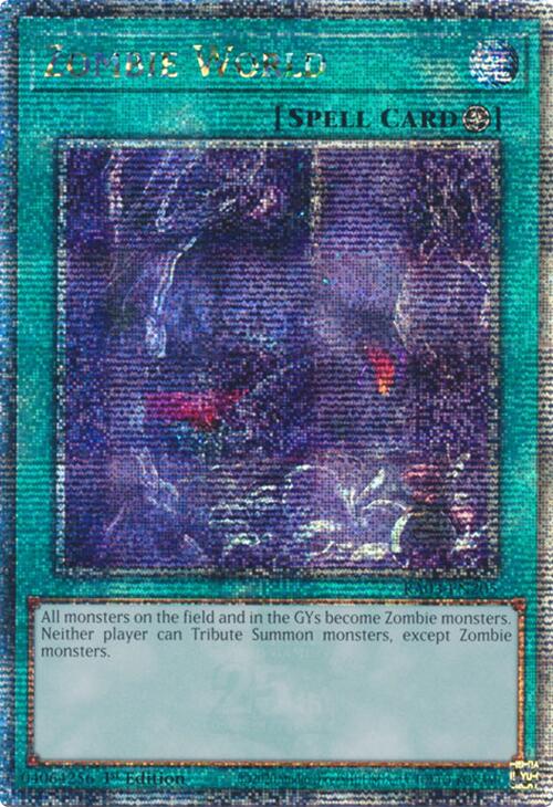 Zombie World (Quarter Century Secret Rare) [RA03-EN205] Quarter Century Secret Rare Supply