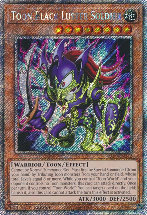 Toon Black Luster Soldier (Platinum Secret Rare) [RA03-EN272] Platinum Secret Rare Online