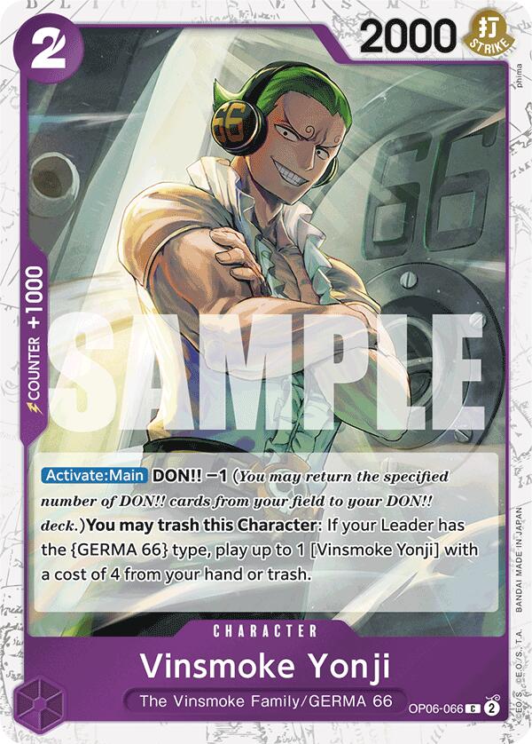 Vinsmoke Yonji (OP06-066) (Jolly Roger Foil) [Premium Booster -The Best-] Supply