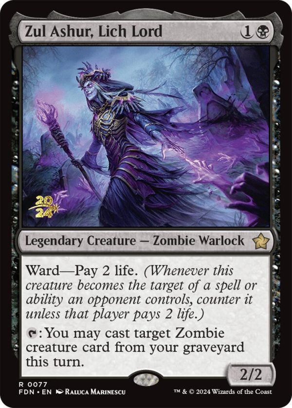 Zul Ashur, Lich Lord [Foundations Prerelease Promos] Discount