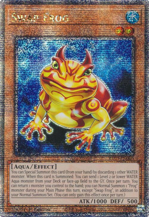 Swap Frog (Quarter Century Secret Rare) [RA03-EN005] Quarter Century Secret Rare For Cheap