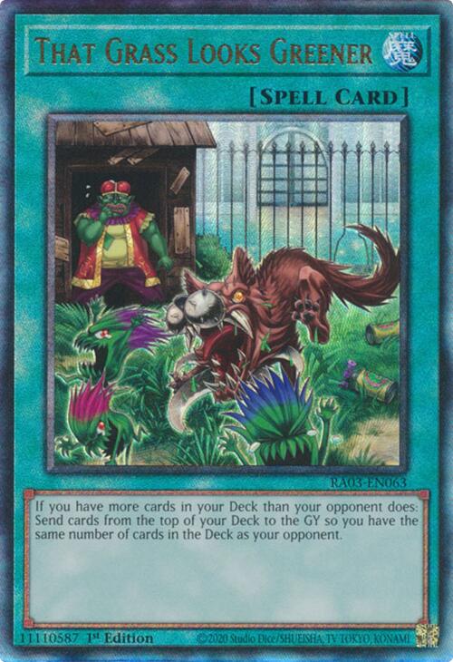 That Grass Looks Greener (UTR) [RA03-EN063] Prismatic Ultimate Rare Online now