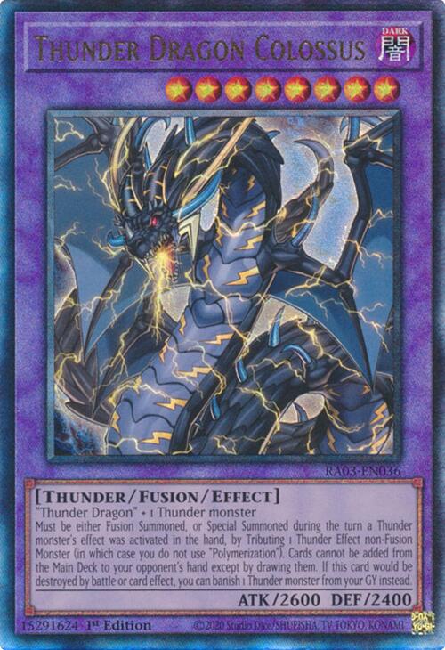 Thunder Dragon Colossus (UTR) [RA03-EN036] Prismatic Ultimate Rare Supply