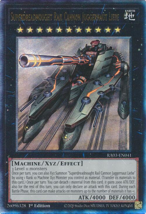 Superdreadnought Rail Cannon Juggernaut Liebe (UTR) [RA03-EN041] Prismatic Ultimate Rare Hot on Sale