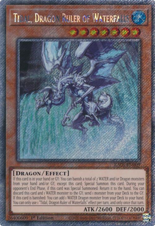 Tidal, Dragon Ruler of Waterfalls (Platinum Secret Rare) [RA03-EN009] Platinum Secret Rare Sale