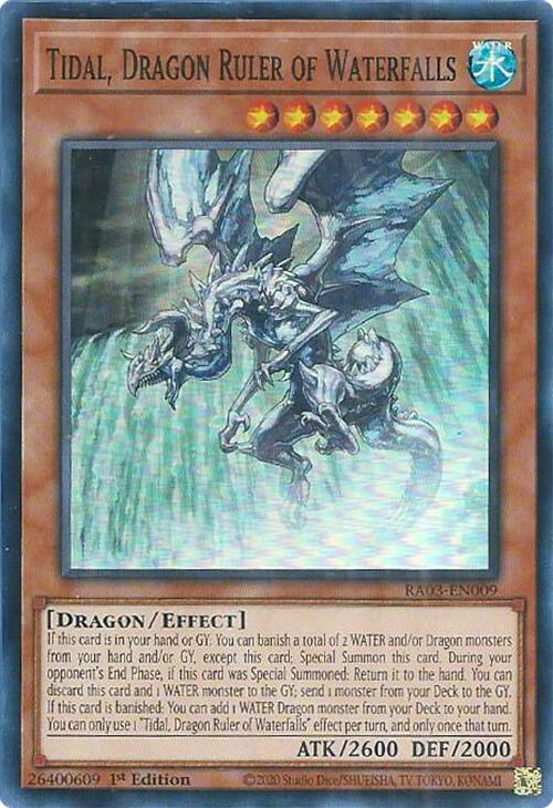 Tidal, Dragon Ruler of Waterfalls [RA03-EN009] Super Rare Sale