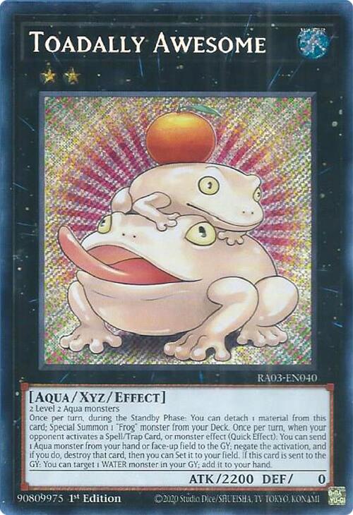 Toadally Awesome (Secret Rare) [RA03-EN040] Secret Rare Sale