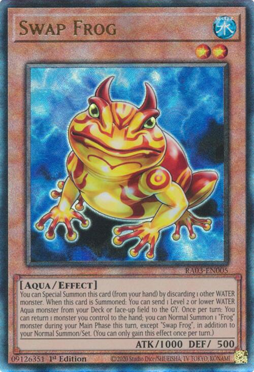 Swap Frog (UTR) [RA03-EN005] Prismatic Ultimate Rare Online now