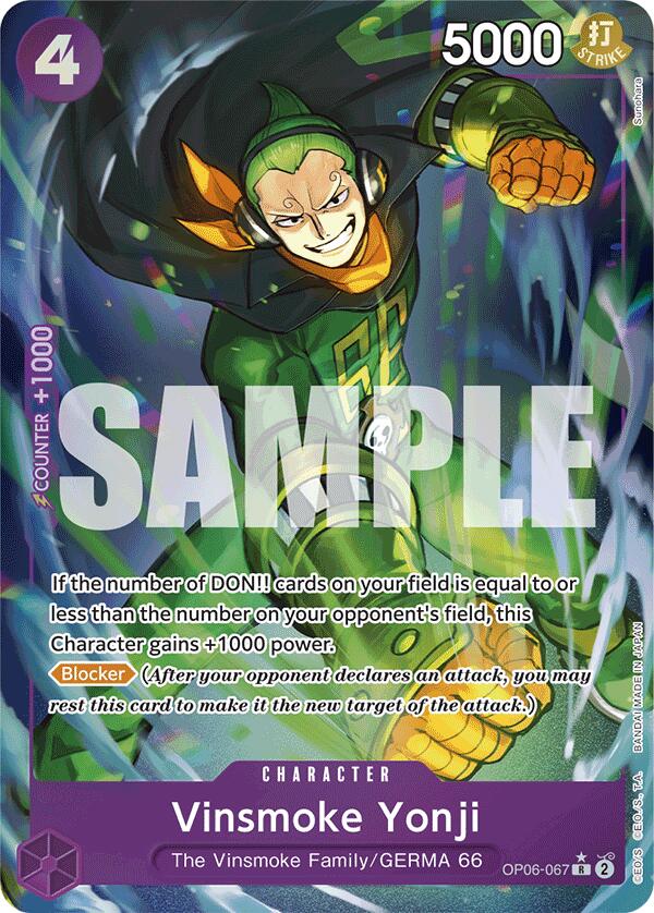 Vinsmoke Yonji (OP06-067) (Full Art) [Premium Booster -The Best-] Online now