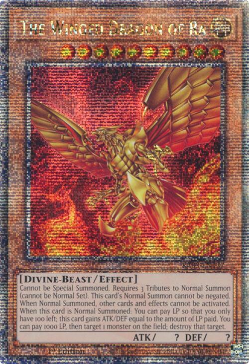 The Winged Dragon of Ra (Quarter Century Secret Rare) [RA03-EN137] Quarter Century Secret Rare Online Hot Sale