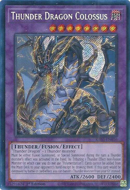 Thunder Dragon Colossus (Secret Rare) [RA03-EN036] Secret Rare Online Hot Sale