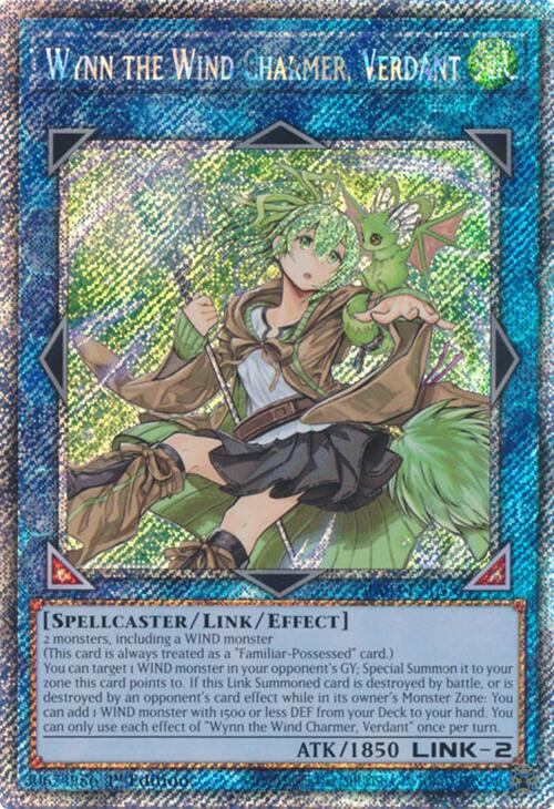 Wynn the Wind Charmer, Verdant (Platinum Secret Rare) [RA03-EN045] Platinum Secret Rare Online Sale