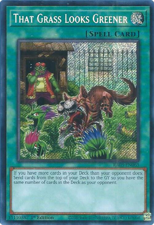 That Grass Looks Greener (Secret Rare) [RA03-EN063] Secret Rare Sale