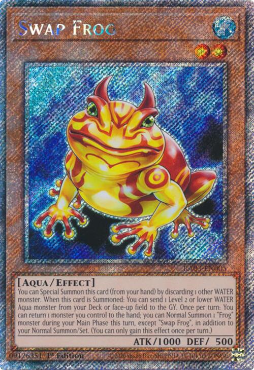 Swap Frog (Platinum Secret Rare) [RA03-EN005] Platinum Secret Rare Online Hot Sale