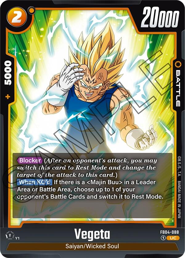 Vegeta (FB04-088) [Ultra Limit] Fashion