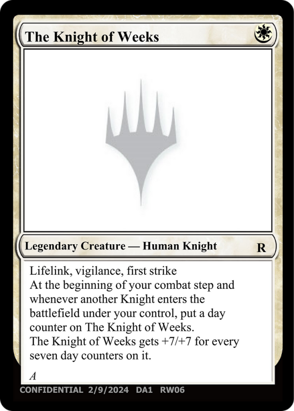 The Knight of Weeks [Unknown Event] Discount