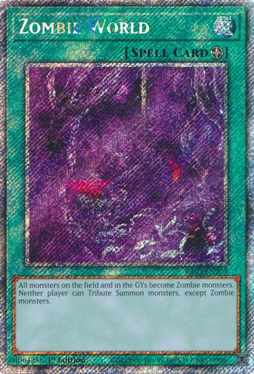 Zombie World (Platinum Secret Rare) [RA03-EN205] Platinum Secret Rare For Discount