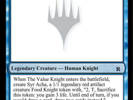 The Value Knight [Unknown Event] Sale