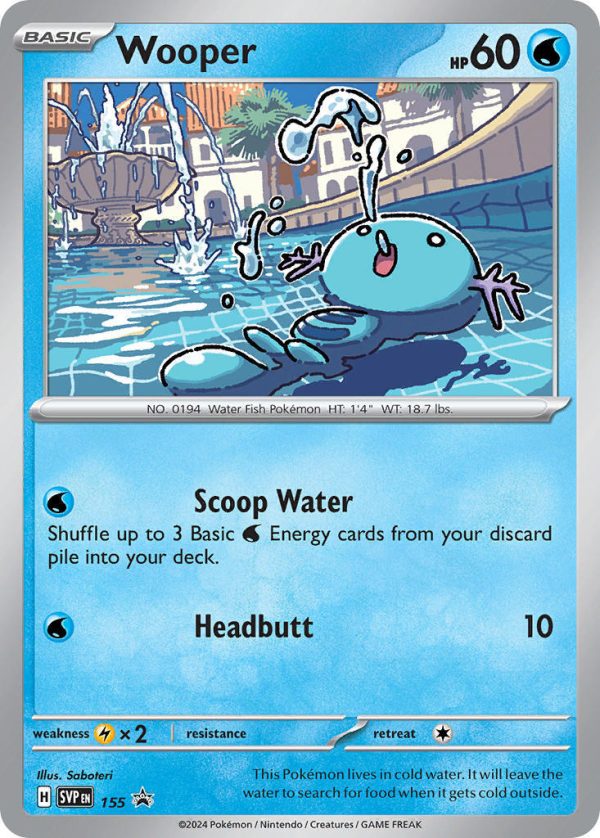 Wooper (155) [Scarlet & Violet: Black Star Promos] Discount